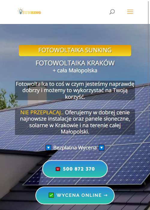 fotowoltaika Kraków SunKing